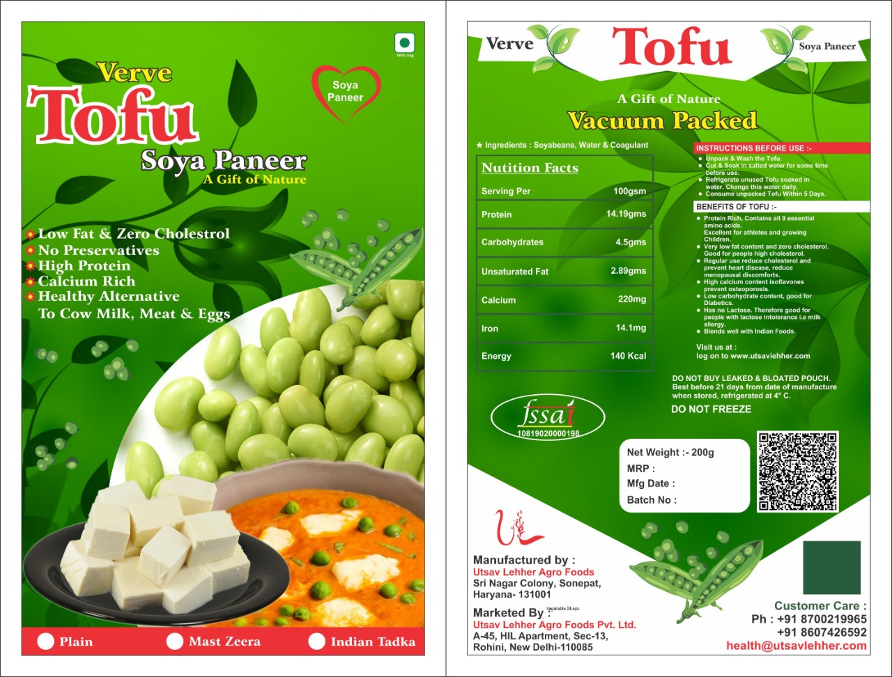 Verve Tofu Soya Paneer