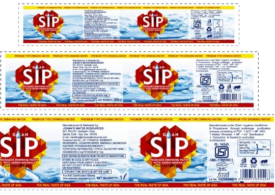 SIP Packaged Drinking Water